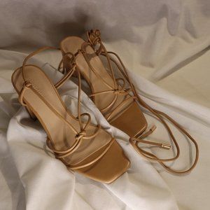 Bamboo | Lace Up Heels